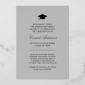 Script élégant | Faire-part photo moderne Grad (Verso)