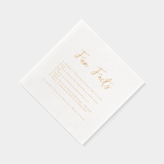 Script élégant | Fun Facts Mariage (Droite)