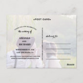 SCRIPT ÉLÉGANT MARIAGE POUR TOUJOURS CARTE POSTALE (Dos)