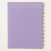 Script élégant | Nom personnalisé | Lavender Plann (Dos)