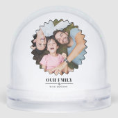 script élégant personnalisé "notre famille" 2photo (Arrière)