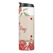 Script Elegant Trendy Modern Happy Mothers Day Thermosbeker (Geroteerd rechts)