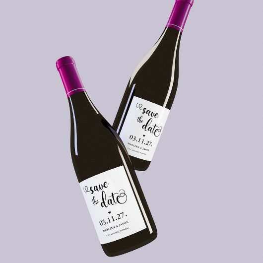 Script Enregistrer la date Étiquette de vin