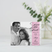 Script Enregistrer la date Faire-part photo - rose (Debout devant)