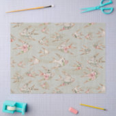  Script Ephemera Floral Waterverf Birds Tissuepapier (Craft)