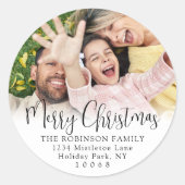 Script et photo Retourner l'adresse Étiquettes (Devant)