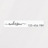 Script étiquette de vêtements personnalisés pour m (Design 1)