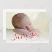 Script Faire-part de naissance photo de Valentine (Devant / Derrière)