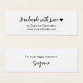 Script fait main avec Love Small Business Mini Car (Devant & derrière)