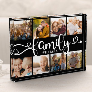 Script familial moderne Collage Chic 8 Bloc photo