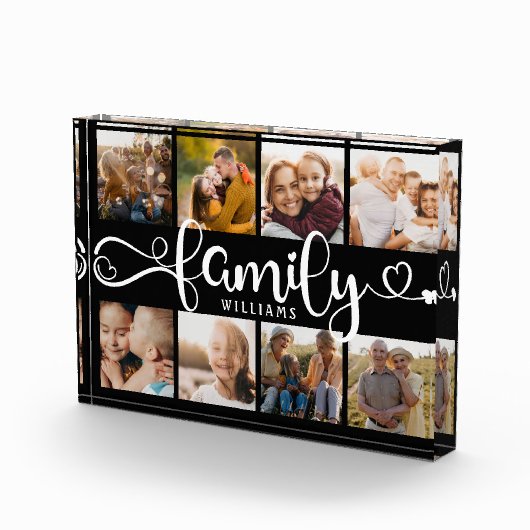 Script familial moderne Collage Chic 8 Bloc photo (Droite)