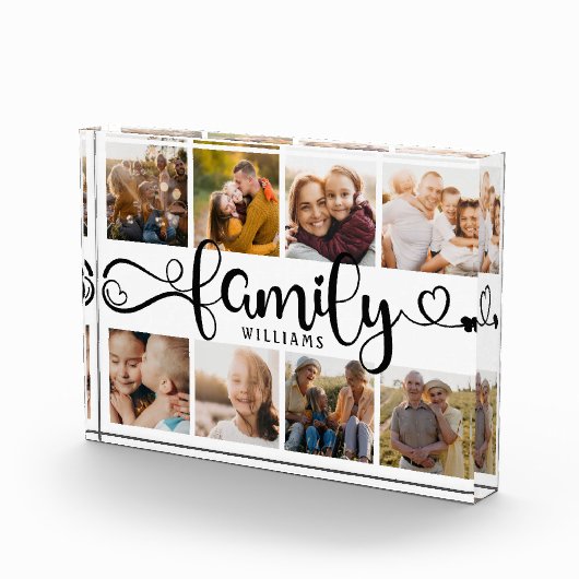 Script familial moderne Collage Chic 8 Bloc photo (Droite)