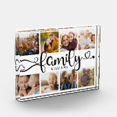 Script familial moderne Collage Chic 8 Bloc photo (Gauche)