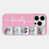 Script Familie Foto Roze Case-Mate iPhone Case (Achterkant (horizontaal))