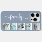 Script Familie Foto Stofblauw Case-Mate iPhone Case (Achterkant (horizontaal))