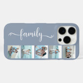 Script Familie Foto Stofblauw Case-Mate iPhone Case (Achterkant (horizontaal))