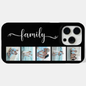 Script Familie Foto Zwart Case-Mate iPhone Case (Achterkant (horizontaal))