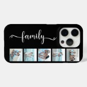 Script Familie Foto Zwart Case-Mate iPhone Case (Achterkant (horizontaal))