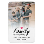 Script Familie is Alles Moderne Aangepaste Foto Magneet (Verticaal)
