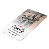 Script Family is Everything Modern Custom Photo Magneet (Linkerzijde)
