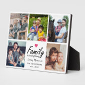 Script Family is Everything Photo Collage Keepsake Fotoplaat (Zijkant)