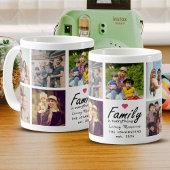Script Family is Everything Photo Collage Keepsake Koffiemok