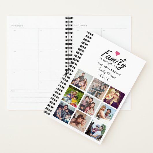 Script Family is Everything Photo Collage Modern Planner (Display)
