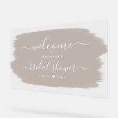 Script Fête des mariées Welcome Peinture Beige (Angle)