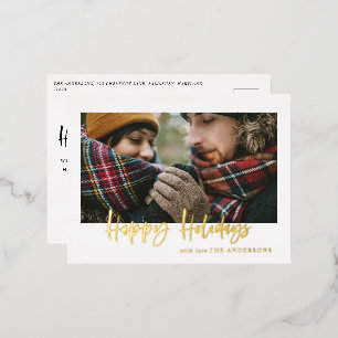 script fijne feestdagen foto folie kerstkaart