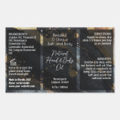 Script Flesetiket 4oz of Oliedruppelaar Product Rechthoekige Sticker (Voorkant)