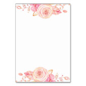 Script Floral Fête des mariées Cartes de place (Dos)