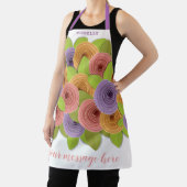 Script Floral Moderne Et Design, Tablier Personnal (Insitu)