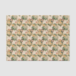 Script Floral Tissuepapier