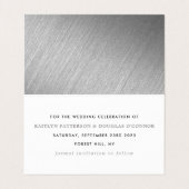 Script Foil Argent Moderne Modifier La Carte Date (Intérieur déplié)