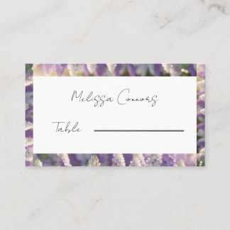 Script Font Lila Flower Place Card Plaatskaartje