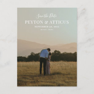 Script Font Vertical Photo Sla het Briefkaart Datu