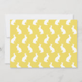 Script Font With Bunny Motif Easter Photo Template Kaart (Achterkant)