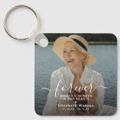 Script Forever Missed' Photo Memorial Sleutelhanger (Voorkant)