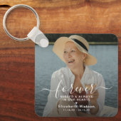 Script Forever Missed' Photo Memorial Sleutelhanger (Voorkant)