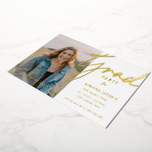 Script Foto Grad Feest Folie Uitnodiging (Gedraaid)