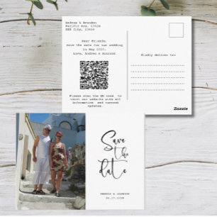 Script Foto Minimalistische Save the date Briefkaart