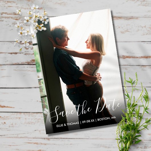 Script Foto Save the Date Kaart