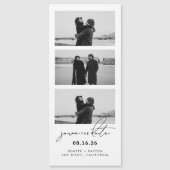 Script Fotostrip Magnetische bruiloft Bewaar de da (Voorkant)