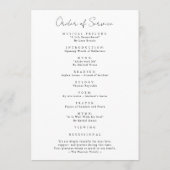Script Funeral Memorial Order of Service Photo Programma (Achterkant)
