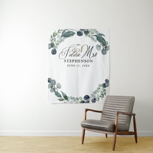 Script FUTURE MRS Bruiloft Bridal Shower Achtergro Wandkleed (In situ)