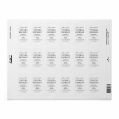 Script gepersonaliseerd zelfgemaakt vanille-extrac etiket (Full Sheet)