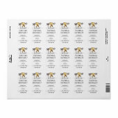 Script gepersonaliseerd zelfgemaakt vanille-extrac etiket (Full Sheet)