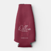 Script Gepersonaliseerde Groomsman's Naam Flesjeskoeler (Voorkant)