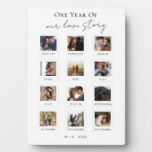 Script Gepersonaliseerde koppels Foto Love Story Fotoplaat (voorkant)