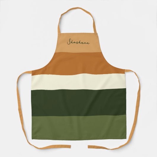 Script gepersonaliseerde stripe all-over print Sch Schort (Voorkant)